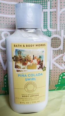 BATH & BODY WORKS PINA COLADA SWIRL BODY LOTION 8 FL OZ.