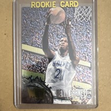 Fleer Metal Kevin Garnett Minnesota Timberwolves #167 Rookie 1995-96 NBA Card. rookie card picture