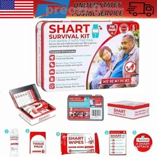Funny Shart Survival Kit Hilarious Poop Prank Gift Set w/Wipes & Underwear Joke