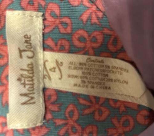 Matilda Jane Lavender Purple Jacket W/Hood Cute Pockets And Elbow Patches Size 4 - Picture 3 of 12