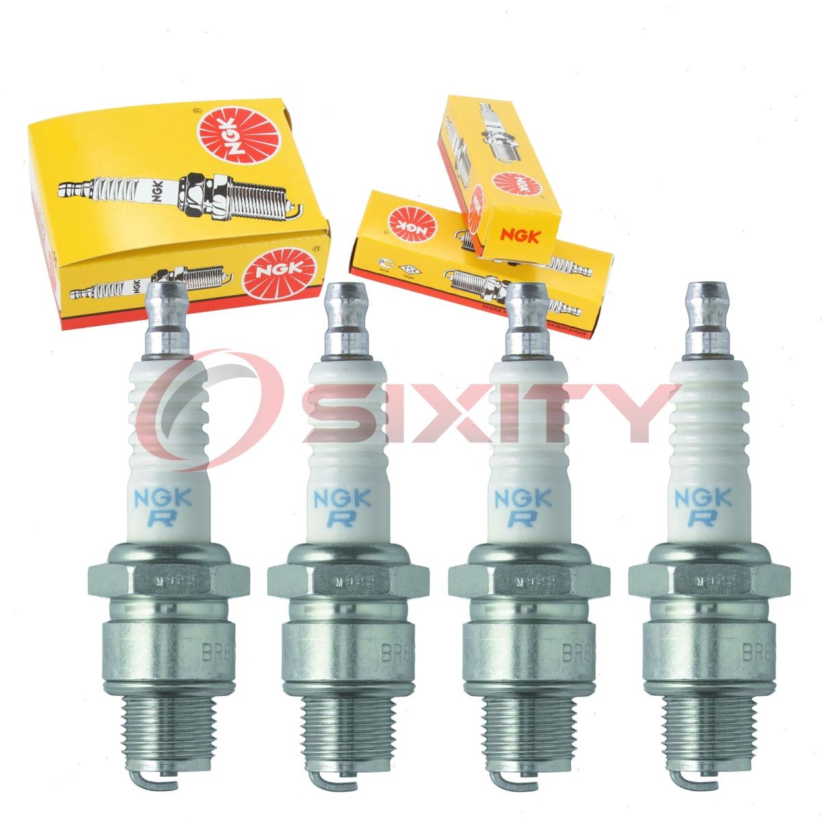 4 pc NGK 1507 BR6HS BLYB Standard Spark Plugs for WR7AC WR7A W20FSRU W20FSR nt