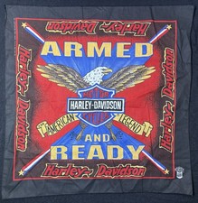 Vintage 1980’s Harley Davidson Motorcycles Eagle Graphic Bandana Made In USA