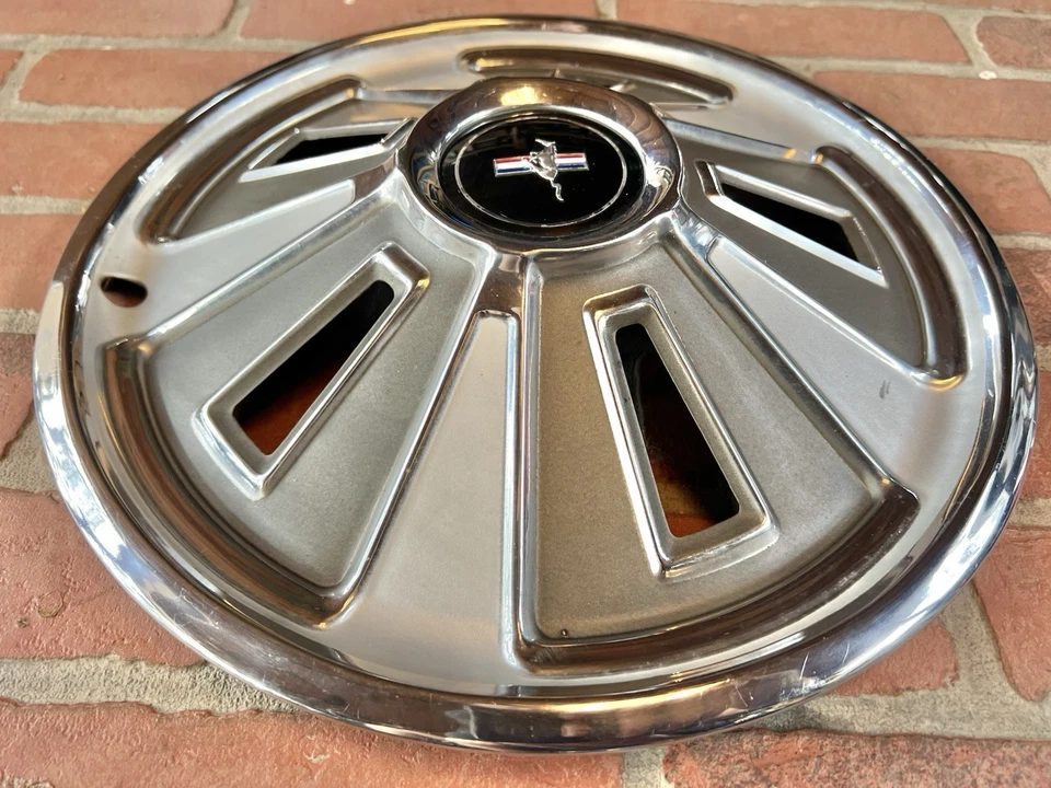 Ford Mustang 1964 1965 1966 14in Hubcap Wheels Covers Original OEM Cleaned - Image 3 of 4