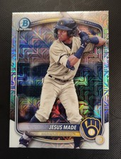 2025 Bowman Chrome Jesus Made Mojo Refractor Parallel #BCP-245 Milwaukee Brewers