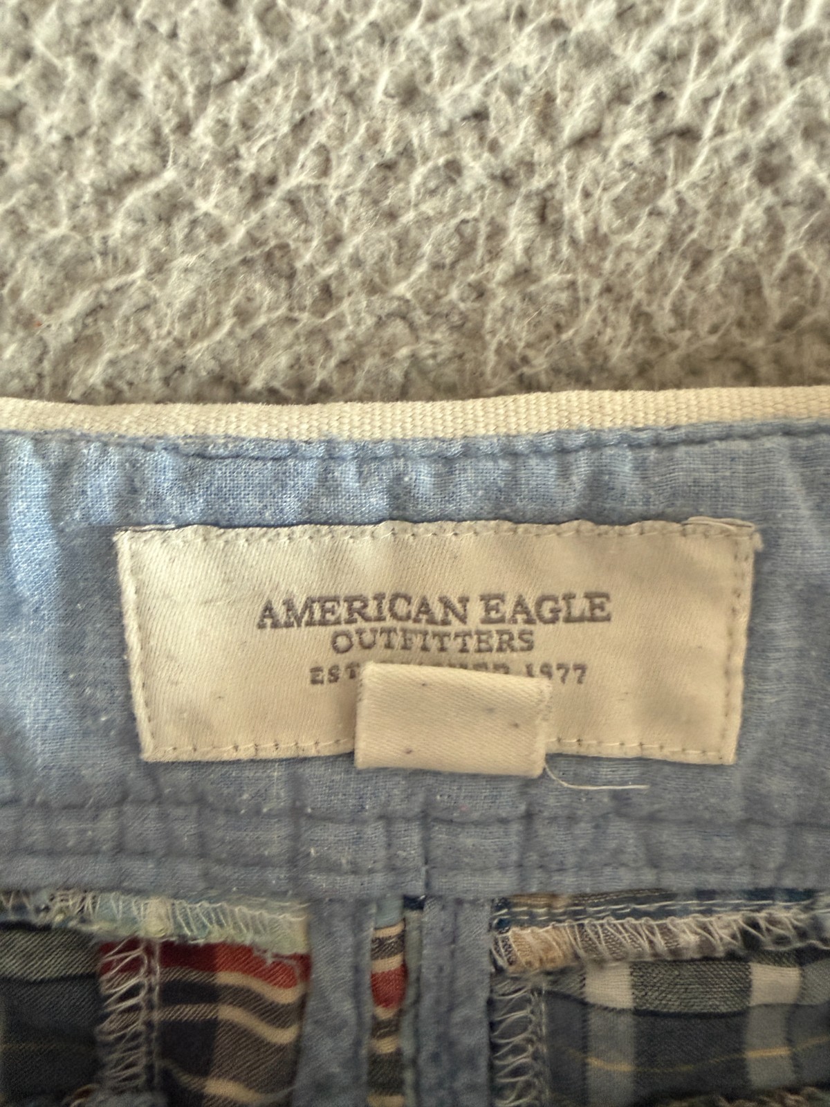 Y2K American Eagle Madras Patchwork Plaid Mini Sk… - image 4