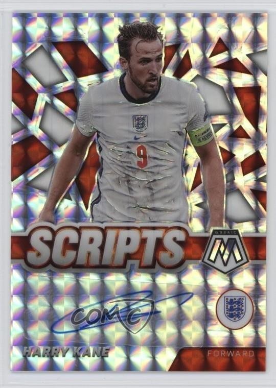 2021-22 Panini Mosaic FIFA Road to World Cup Scripts Harry Kane #S-HK Auto 1l2