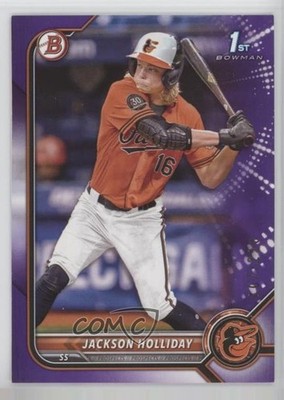 2022 Bowman Draft Purple 107/250 Jackson Holliday #BD-168 b4d