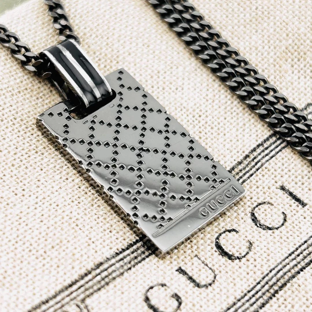 Collier Gucci Diamante argent noir 53