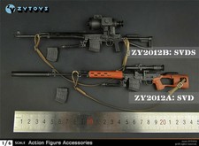 ZYTOYS 1/6 SVD/SVDS arma fucile da cecchino per action figure 12''PH TBL Hot 