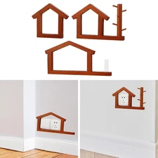 Wooden Outlet Cover Electrical Outlet Cover for Study Room Office Restaurant