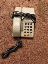 Vintage Retro British Telecom Viscount Telephone Dusty As It’s Been Stored. Grey