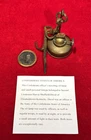 RARE CIVIL WAR CONFEDERATE OFFICER'S SMALL OIL LAMP & TINTYPE / VERY RARE