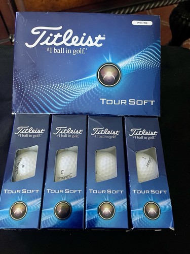 NEW 2 dozen minus one Titleist Tour Soft Golf Balls NIB/Open Box White #1 Ball - Picture 4 of 13