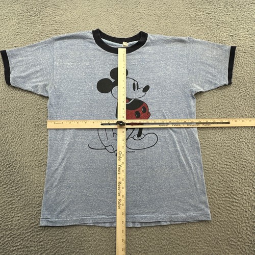 Camiseta vintage años 70 80 MICKEY MOUSE WALT DISNEY DIBUJOS ANIMADOS LINDO CLÁSICO TIMBRE XL - Imagen 9 de 13