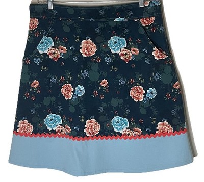 Handmade Cottagecore Prairie Skit XL 18 A-line Rick Rack Trim Pockets