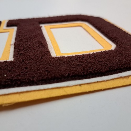 Vintage Letterman Jacke Band Patches "D" und "N" Menge 2 Buchstaben groß - Bild 3 von 9