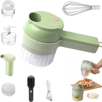 5 in 1 Electric Vegetable Chopper, Smart Kitchen Appliances, Mini Green 