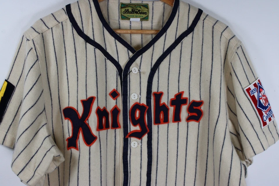 Camiseta deportiva Stall & Dean Ebbetsfield New York Knights película "The Natural" XL lana Foto 2 de 4