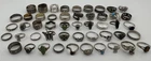 Sterling Silver Rings Lot of 49 Vintage & Modern 188g