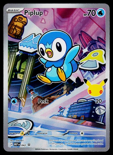 Piplup 042 Mega Evolution Promo Promo NM
