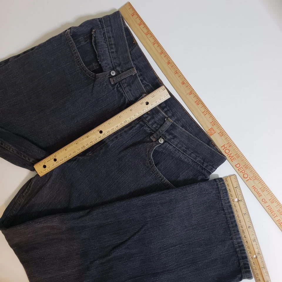 Pantalones de mezclilla Canyon River Blues para jóvenes niños talla 32 H lavado husky negro gris unisex Foto 4 de 4