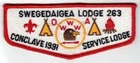 Boy Scout OA 263 Swegedaigea flap 9410J