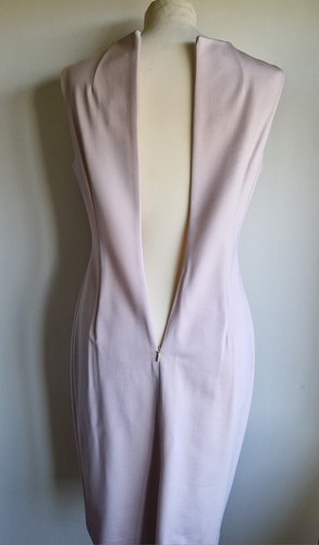 Donna Karan Blush Pink Sheath Stretch Dress 10 DKNY US6 Sleeveless Bodycon $134 - Picture 6 of 24