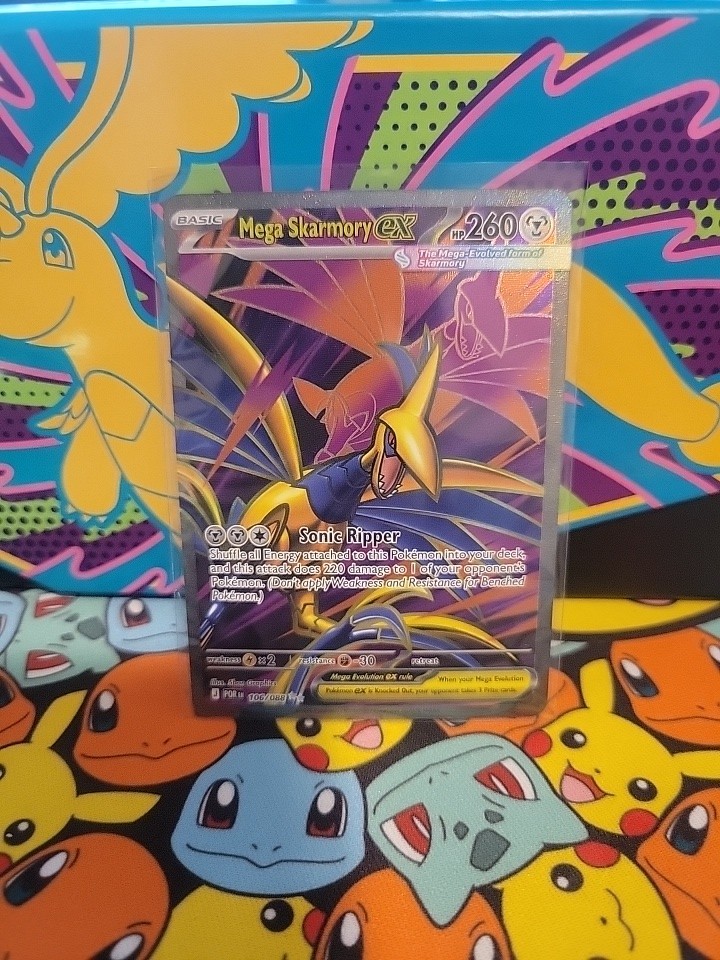 Mega Skarmory ex 106/088 Ultra Rare Full Art Holo Perfect Order POR Pokemon TCG