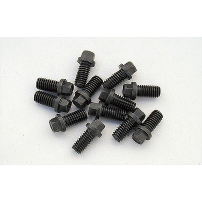 Milodon Header Bolt Kit 84540; 3/8-16 x 3/4 in. Black 12pcs for GM/Chrysler