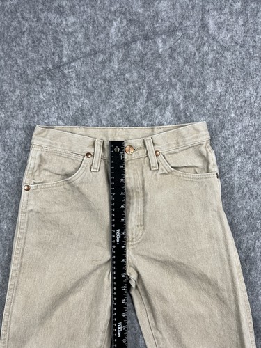Wrangler Herren hellbraun Cowboy Fit gerades Bein Jeans Arbeitskleidung/Outdoor Größe 27x32 - Bild 6 von 10