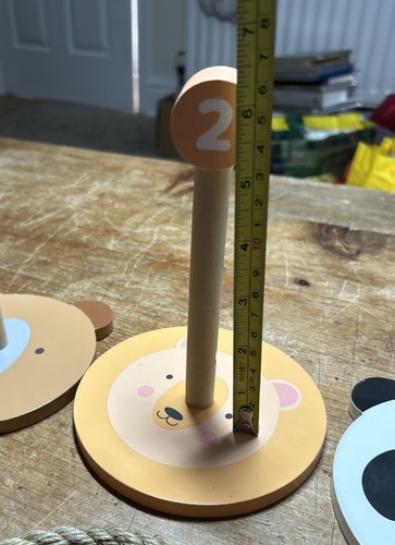 Little Town Garden Fair Wooden Ring Toss Game - Picture 2 of 3