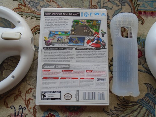 Mario Kart Wii complet, 2 volants OEM, housse gel OEM (Nintendo Wii) - Photo 9/9