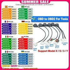 Tesla OBD2 Diagnostic Adapter Cable 12 20 26 Pin For Model S X 3 Y