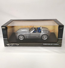 Hot Wheels Ford Shelby Cobra Gray 1:18 Scale Metal Collection NIB SEALED