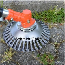 Unkrautbürste für Freischneider 25,4 mm, mit gehärtetem Stahl, für harte Ober...