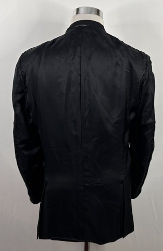 Canali 40R Travel Sport Coat 100% Wool Black Two Button Lined Double Vented - Picture 9 of 9