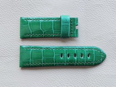Authentisches OEM PANERAI grünes Armband Band 24 mm XS