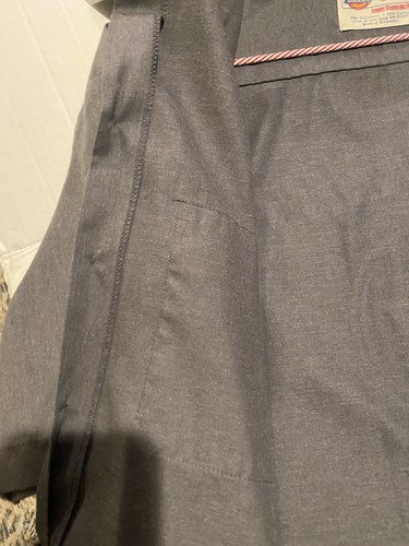 Camisa Dickies Botón Hombre Grande Gris Carbón Jack Daniels Studio 7 Excelente Estado - Imagen 14 de 17