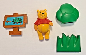 Lego Duplo Disney Winnie The Pooh Figure Forest Sign Bush & Grass Piece Set 2983