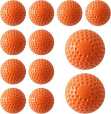GKK 12 Pack Pitching Machine Softballs,12-Inch orange 
