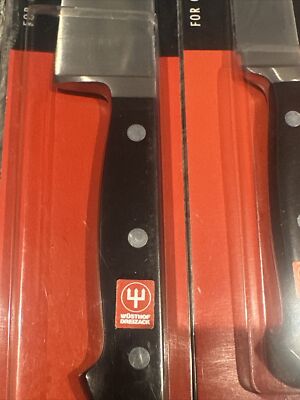 3 Vintage WUSTHOF Knives 4582 16cm, 4149 20cm, 4522 16cm
