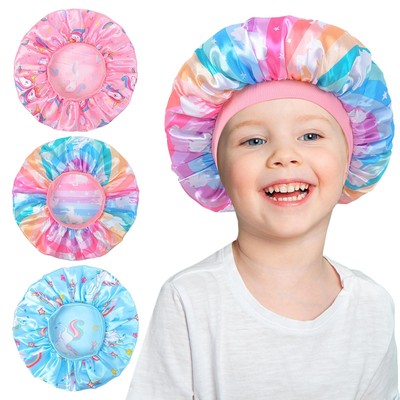 3 piezas de gorro de seda para niños para dormir, gorro de satén para bebés