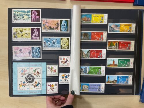 Football thematic stamps, sport large lot, 5 stock books 3.8kg #z442 - Imagen 12 de 21