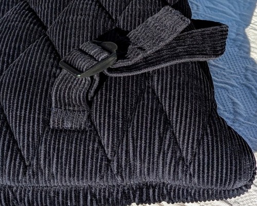✨ Zaino vintage Ixchel in velluto a coste con cerniera grande custodia imbottita in vetro hippie - Foto 6 di 10