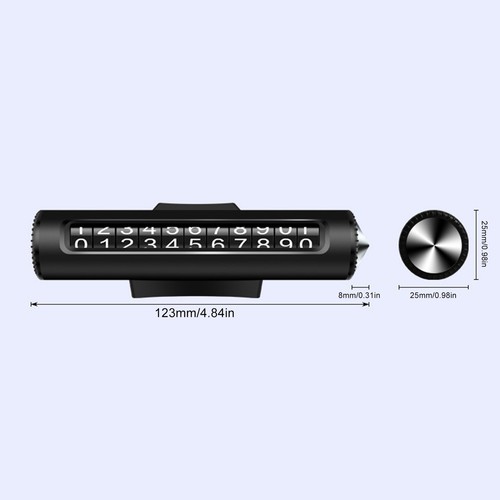 Parking Phone Number Card Phone Number Parking Card Auto Park Stop awesome - Photo 9 sur 9