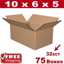 75 - 10x6x5 Cardboard Boxes Mailing Packing Shipping Box 32ECT Corrugated Carton