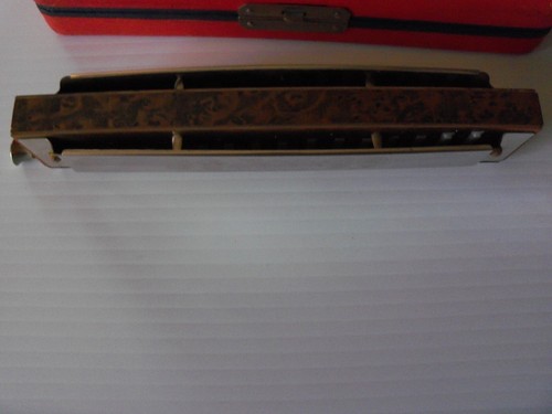 "CHROMONIKA III" CHROMATISCHE MUNDHARMONIKA MODEL 280 "C" HARMONICA WITH BOX - Picture 9 of 13