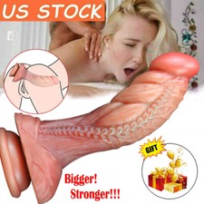 7" Big Realistic Dildo Huge Wide Thick Penis Dong Dick Anal Butt G-spot Sex Toys