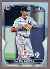 2023 Bowman 1st Edition Sky Blue #46 Marcos Cabrera (Yankees)(1st)