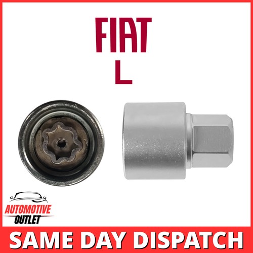 MASTER LOCKING WHEEL SECURITY NUT BOLT REMOVER KEY SOCKET L FOR FIAT